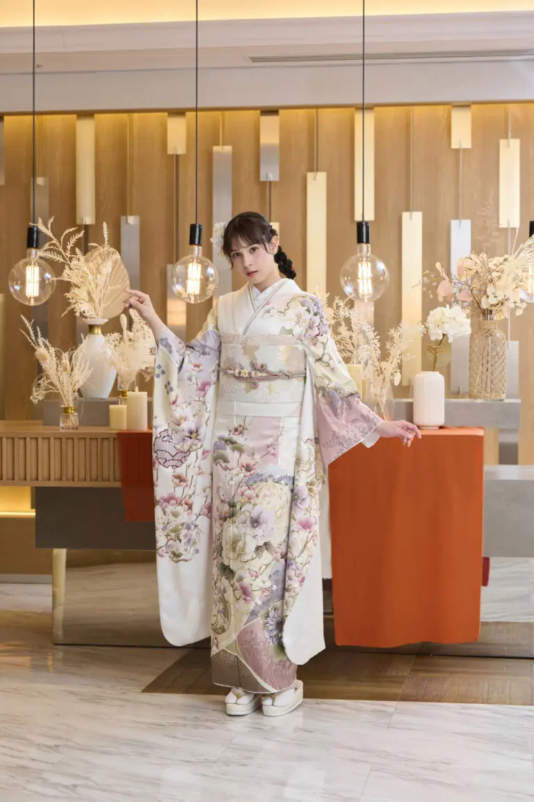 振袖 袋帯　花柄 白ピンク紫 グラデーション 振袖 袋帯 花柄 白ピンク紫 グラデーション 帯 小袋帯 正絹 半幅