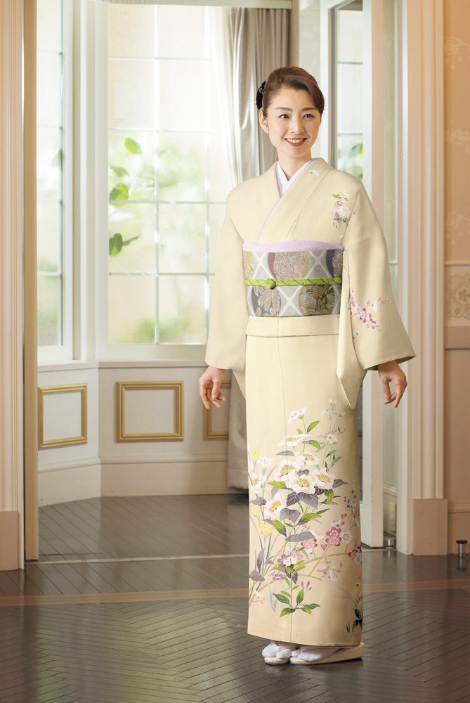 411mh62☆訪問着 呉服店取り扱い ゑり福 一つ紋 ややふくよか☆美品 トキワヤ呉服店の振袖 /水色/エレガント/牡丹柄/ FL-C315 | My振袖