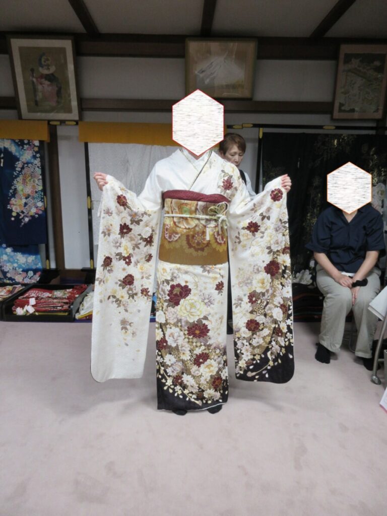平和屋本店■希少　夏物　国画会　池田リサ　板締め絣　工芸呉服　芥川　九寸開き名古屋帯　青海波　たとう紙付き　逸品　CZAA3875s5 池田リサ 記念作品 – 銀座もとじオンラインショップ